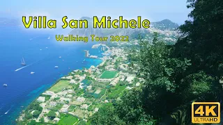 Villa San Michele Walking Tour - Capri Island 4K Summer 2022