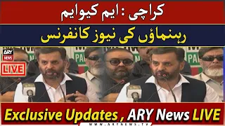 🔴LIVE | MQM- Leaders Newa Conference | ARY News Live