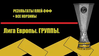 Лига Европы 2020/2021. Результаты плей-офф. Все корзины перед жеребьевкой.