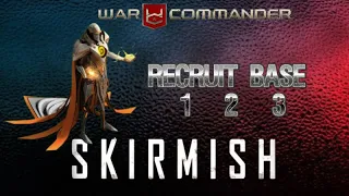 War Commander Skirmish event Recruit base 1-2-3 Free Repair.