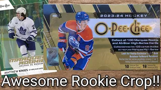 Rainbow Foil Rookie!! 2023-24 Upper Deck O-Pee-Chee Hockey Hobby Box Break!!