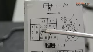 Как пользоваться таблицей токарного станка Metal Master MML 1830V