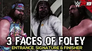 WWE 2K19 Mankind, Cactus Jack, Dude Love, Entrance, Signature, Finisher and Victory Motion | PC Mod