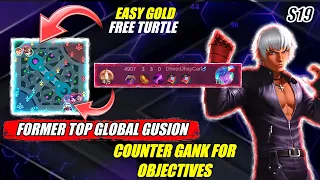 LEARN HOW TO COUNTER GANK | EASY GOLD | EASY OBJECTIVES 100% SURE WIN | TOP GLOBAL GUSION✔