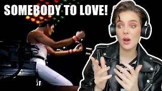 Queen - Somebody To Love (Live at Milton Keynes Bowl, 1982) - First Time Reaction!
