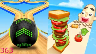 Going Balls Vs Sandwich Runner New Update All Levels Android iOS Mobile Gameplay 363