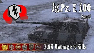 Jagdpanzer E 100  |  7,8K Damage 5 Kills  |  WoT Blitz Replays