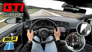 VW GOLF GTI Clubsport POV | Launch Control | Sound | German country roads | Mr Autobahn