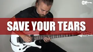 Save your tears - (Weeknd) - Electric guitar cover by Zakl music