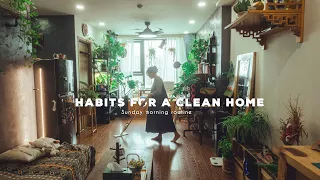 Habits for a Clean Home | My Weekly Cleaning Routine - Sunday Morning Routine