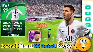 FEATURED MESSI 99 RATED REVIEW | POTW | BEST RWF | PES 2022 MOBILE