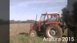 Aratura con  Massey Ferguson e monovomere Grattoni