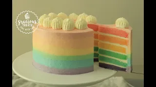 How to Make Best Rainbow Cake | Swiss Meringue Buttercream