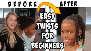 EASY TWO STRAND TWIST FOR BEGINNERS I HAIR CARE TIPS FOR FOSTER & ADOPTIVE PARENTS- CHRISTY GIOR