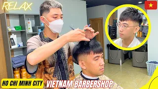 ASMR -💈Vietnam Barber Shop - $3.9 - Relaxing haircut for men in Ho Chi Minh City