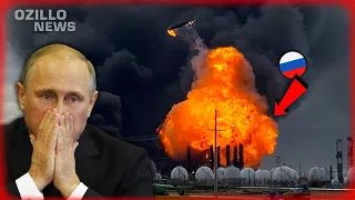 20 MINUTES AGO! Russian Territory is on Fire! Russian Facility Hit by UAV's!