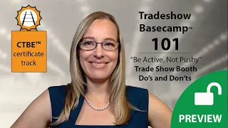 Trade Show Booth Dos and Don'ts: Be Active, Not Pushy | Tradeshow Basecamp™ 101