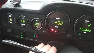 Digital Dashboard for VAZ 2106 (Green) from Moldova / Цифровая приборная панель для ВАЗ 2106 зеленая