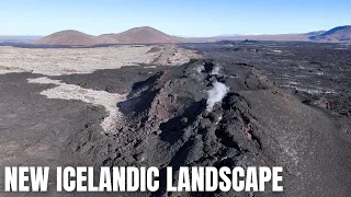 The New Craters Near Grindavik - Close Up Drone View