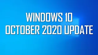 Updating my Main PC to Windows 10 version 20H2 (October 2020 Update)