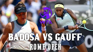 Paula Badosa vs Coco Gauff Extended Highlights - Rome Open Tennis 2024