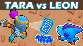 TARA vs LEON | 1 VS 1 | Mitico VS Legendario | Brawl Stars