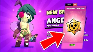 ANGELO NEW BRAWLER🔥 AMAZING LEGENDARY FREE GIFTS 😱BRAWL STARS UPDATE🎁😲!!