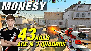 m0NESY de_dust2 game (43kills) Insane awp ACE!🤯CSGO m0NESY POV