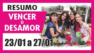 Resumo da novela Vencer o Desamor: 23/01, 24/01, 25/01, 26/01 e 27/01