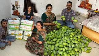 કેસર કેરી ની ખરીદી  અને દાબે નાખવા ની રીત