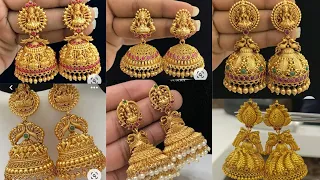 latest bridal jhumka design ideas #bridaljhumkas  #jhumka_earrings  #earrings #goldjhumkaearrings