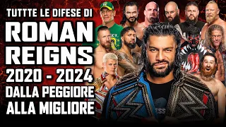 Tutte le difese di Roman Reigns dalla PEGGIORE alla MIGLIORE