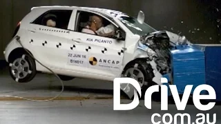 Kia Picanto Gets Surprise Crash Test | Drive.com.au