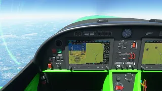 Testing the Vertigo - Turbo Prop Racer, in the South of France. Microsoft Flight Simulator