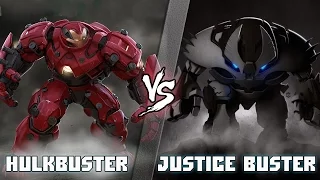 Халкбастер (Железный Человек) vs Джастис Бастер (Бэтмен) / Hulkbuster vs Justice Buster - [bezdarno]