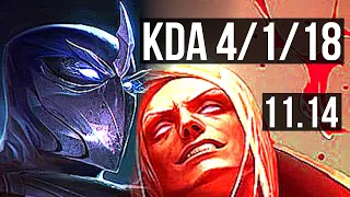 SHEN vs VLADIMIR (TOP) | 4/1/18, 600+ games | EUW Grandmaster | v11.14