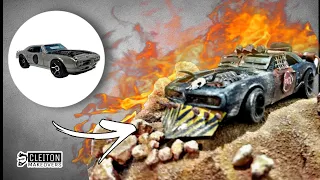 Customizei um carrinho da Hot Wheels em um estilo pós apocalíptico (Mad Max) toy makeover