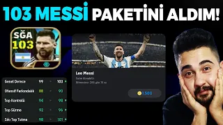 103 MESSİ PAKETİNİ ALDIM VE FULLEDİM!! EFOOTBALL 2024 MOBİLE