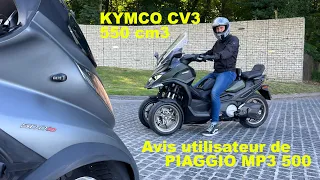 Kymco CV3 550 cm3 : 1er AVIS d'un conducteur de Piaggio MP3 500