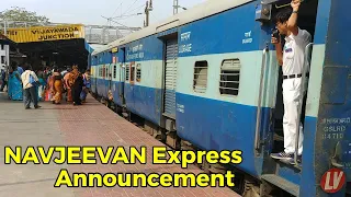 Navjeevan Express Announcement Arrival  Vijayawada Railway Station