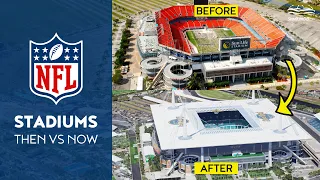 🇺🇸 NFL Stadiums Then vs Now