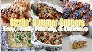 Sizzlin' Summer Suppers! Easy, Family Friendly, Delicious Dinner Ideas! Wads For Dinner?Dinner Inspo