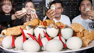 1 BALUT 1 SILI + CHICHARON CHALLEGE | NAPA ENGLISH SINA KABRADER (HD)