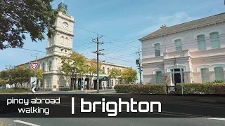 Walking Through Brighton, Australia (Church Street) To Brighton Beach | 4K | ASMR People Traffic