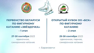 Первенство Беларуси по фигурному катанию "Звездочка" 1 этап, Кубок ОО "БСК" 2 этап