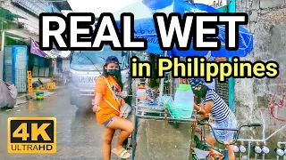 REAL WET EXPERIENCE | WALKING in The RAIN at The OTHER SIDE in PAYATAS Philippines [4K] 🇵🇭