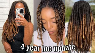 4 Year Loc Update, The Growth is Crazy I Almost Combed My Locs Out