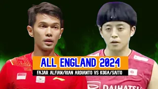 FAJAR ALFIAN/RIAN ARDIANTO VS AKIRA KOGA/TAICHI SAITO [BADMINTON ALL ENGLAND 2024]