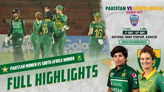 Full Highlights | Pakistan Women vs South Africa Women | 1st ODI 2023 | PCB | M3D1L