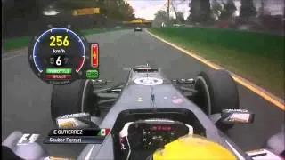 F1 2013 - Australien - Esteban Gutierrez + Massa´s Pit Stop Onboard - Race